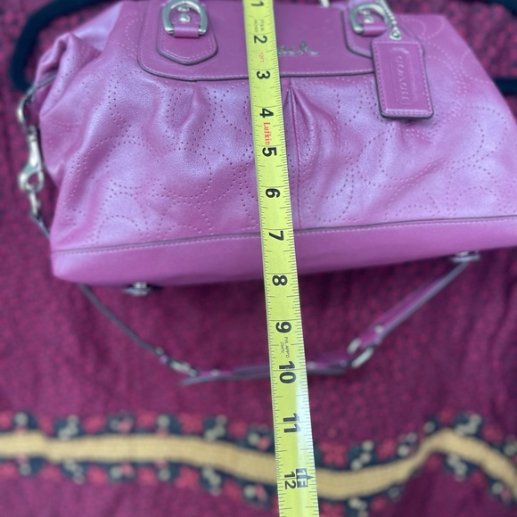 Coach Mauve Leather bag Satchel Shoulder bag - Picture 8 of 8